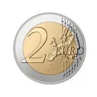 Греция 2 евро 2025 года - 100 лет со дня рождения Микиса Теодоракиса_1