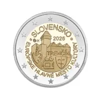 Словакия 2 евро 2026 года - Тренчин - Культурная столица Европы 2026