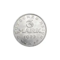 Германия 3 марки 1922 года -А