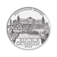 Австрия 10 евро 2006 года - Аббатство Гёттвейг - в буклете (Серебро 0.925)_3