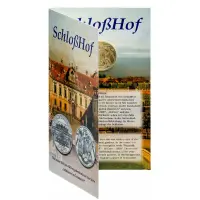 Австрия 10 евро 2003 года - Дворец Шлосс Хоф - в буклете (Серебро 0.925)_1