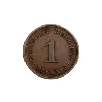 Германская империя - 1 пфенниг 1912 года (A)