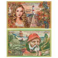 Франция - Сув банкнота 2022 года - 1000 франков - Колонии Фр - Сен-Пьер и Микелон