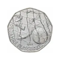 Австрия 5 евро 2004 года - 100 лет футболу - в буклете (Серебро 0.800)_2