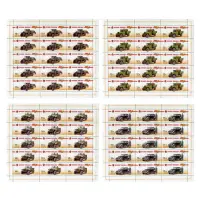 Комплект-из-4-художественных-листов-2012-год,10,12,14,15руб-Оружие-Победы-Автомобильная-т