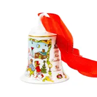 Рождественский колокольчик 2006 г., Hutschenreuther (германия), фарфор, 7см._3