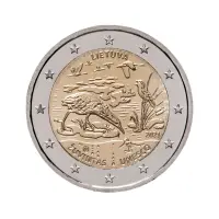 Литва 2 евро 2021 года - Биосферный резерват Жувинтас