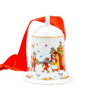 Рождественский колокольчик 2003 г., Hutschenreuther (Германия), фарфор, 7см._3
