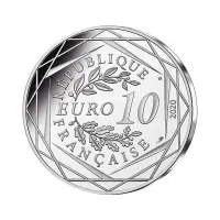 Франция 10 евро 2020 г-Смурфики - Гаргамель и Азраил (Серебро 0.333)_2