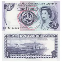 Остров Мэн - Банкнота 1 фунт (AA) 2009 года