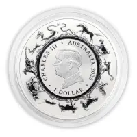 Австралия 1 доллар 2025 года - Китайский гороскоп - Год змеи (Серебро 0.999)_1