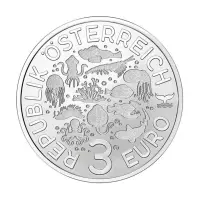 Австрия 3 евро 2025 года - Голожаберный моллюск_1