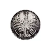 Германия - 5 марок 1964 год - J (Серебро 0.625)_1