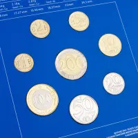 Казахстан набор регулярных монет 2022 года - Снежный барс_4