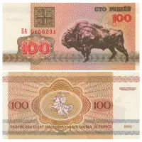 Белоруссия банкнота 100 рублей 1992 года