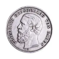 Германская империя (Баден) - 5 марок 1898 года - Серебро 0.900 (G)