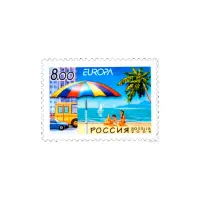 2004-СИМВОЛИЧЕСКИЙ-РИСУНОК,-НА-ПЛЯЖЕ-ИЗ-СЕРИИ-ОТДЫХ-(ВЫПУСК-ПО-ПРОГРАММЕ-ЕВРОПА)