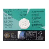 Великобритания 50 пенсов 2011 год - Тяжёлая атлетика (в коинкарте)_1