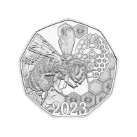 Австрия 5 евро 2023 года - Пчелиный танец - в буклете (Серебро 0.925)_1