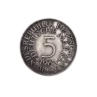 Германия - 5 марок 1964 год - J (Серебро 0.625)