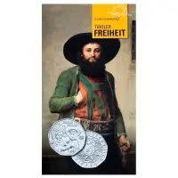 Австрия 5 евро 2009 года - 200 лет Тирольскому восстанию - в буклете (Серебро 0.800)