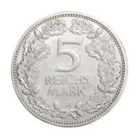 Германия 5 рейхсмарок 1925 года, Тысячелетие Рейнской области - А