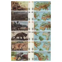 Земля королевы Мод (Антарктида) - Набор из 6 сув банкнот 2025 года - Хищные млекоп
