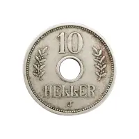 Германская Восточная Африка - 10 геллеров 1914 года J