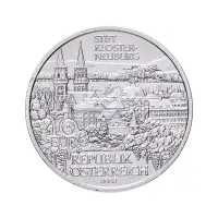 Австрия 10 евро 2008 года - Монастырь Клостернойбург - в буклете (Серебро 0.925)_3
