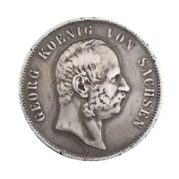 Германская империя (Саксония) - 5 марок 1903 года - E (Серебро 0.900)