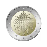Литва 2 евро 2024 года - Соломенные сады