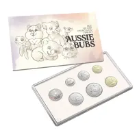 Австралия - Набор из 7 монет и жетона 2025 года - Детёныши австралийских животных