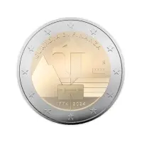 Италия 2 евро 2024 года - 250 лет финансовой гвардии