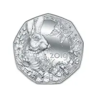 Австрия 5 евро 2019 года - Весеннее пробуждение - в буклете (Серебро 0.925)_1