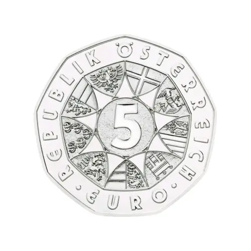 Австрия 5 евро 2012 г - Чемп мира по горнолыж спорту 2013 - в буклете (Серебро 0.800)_2