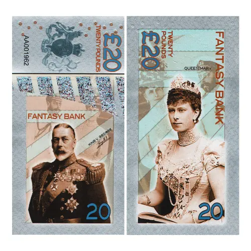 Великобритания - Набор из 6 сув банкнот - Короли и королевы Великобр (Полимер)_3