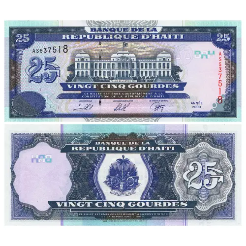 Гаити - Банкнота 25 гурдов 2000 года