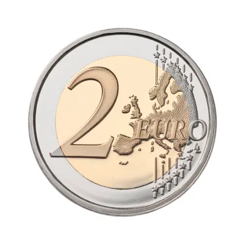 Словения 2 евро 2025 года - 100 лет со дня рождения Мики Мустера_1