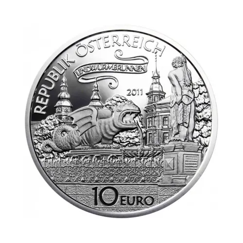 Австрия 10 евро 2011 года - Линдворм из Клагенфурта - в буклете (Серебро 0.925)_3