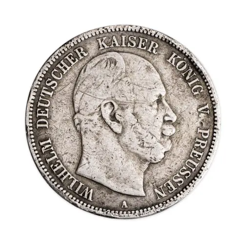 Германская империя 5 марок 1876 года А - Серебро 0.900