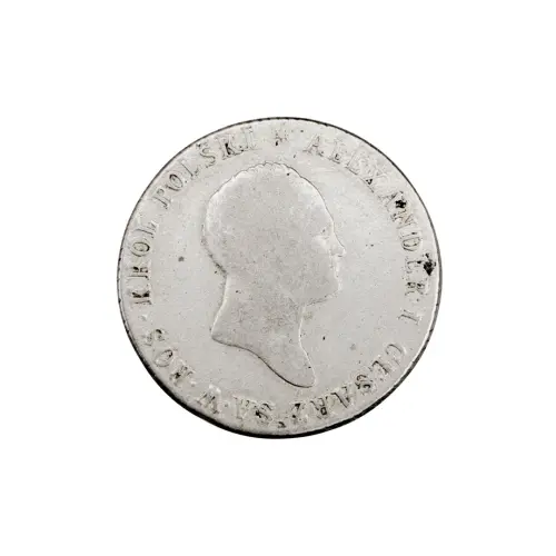 Польша - 2 злотых 1819 года IB (Серебро 0.593)
