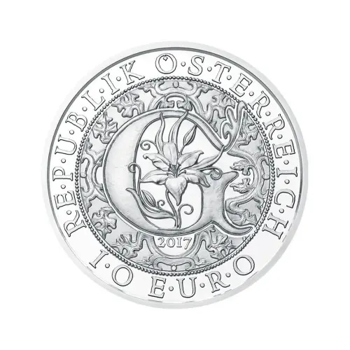 Австрия 10 евро 2017 года - Архангел Гавриил - в буклете (Серебро 0.925)_2