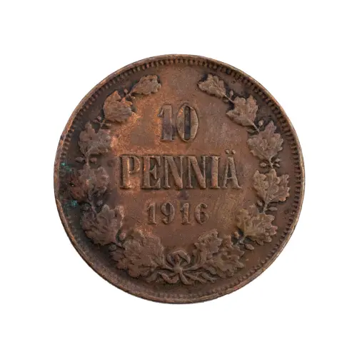 Финляндия - 10 пенни 1916 года