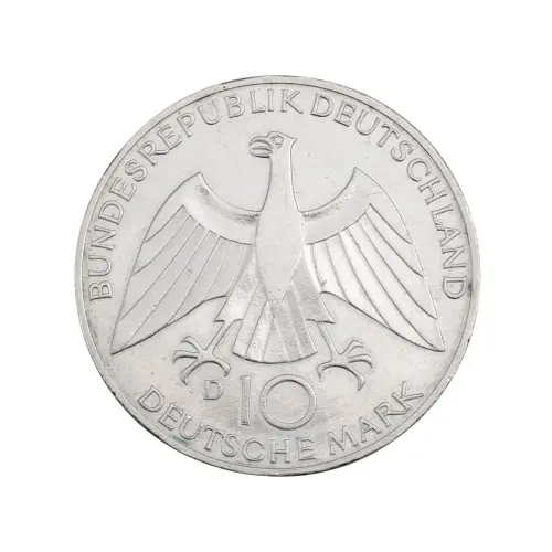 Германия - 10 марок 1972 год - XX летние Олимпийские Игры, Мюнхен 1972 - Узел -  D (Серебро 0.625)_1