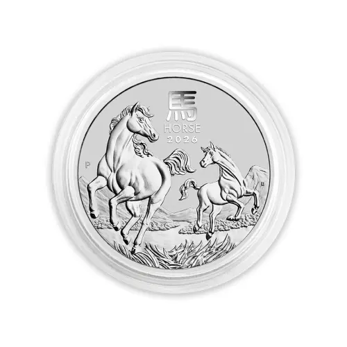 Австралия 50 центов 2026 года - Год Лошади (Серебро 0.999)