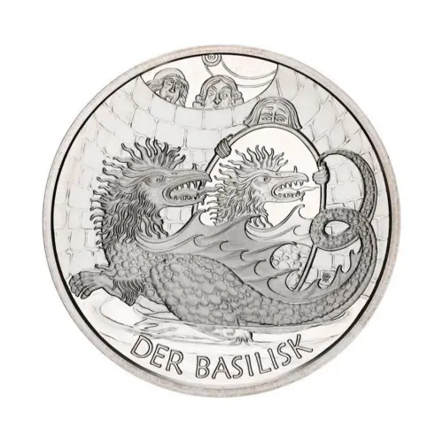 Австрия 10 евро 2009 года - Венский Василиск - в буклете (Серебро 0.925)_3