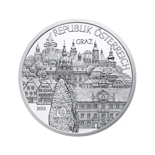 Австрия 10 евро 2012 года - Штирия - в буклете (Серебро 0.925)_1
