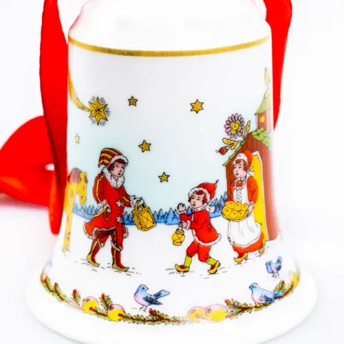 Рождественский колокольчик 2003 г., Hutschenreuther (Германия), фарфор, 7см._9