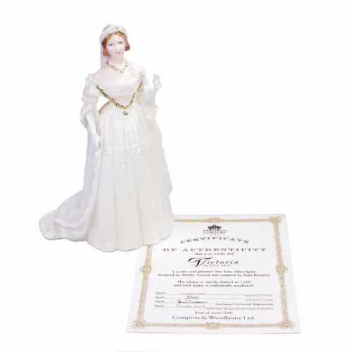 Великобритания - Статуэтка фарфоровая - 1990 г. - Королева Виктория - В честь 150-й годовщины короле