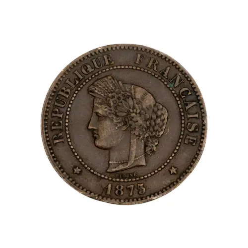 Франция - 5 сантимов 1875 года (A)_1